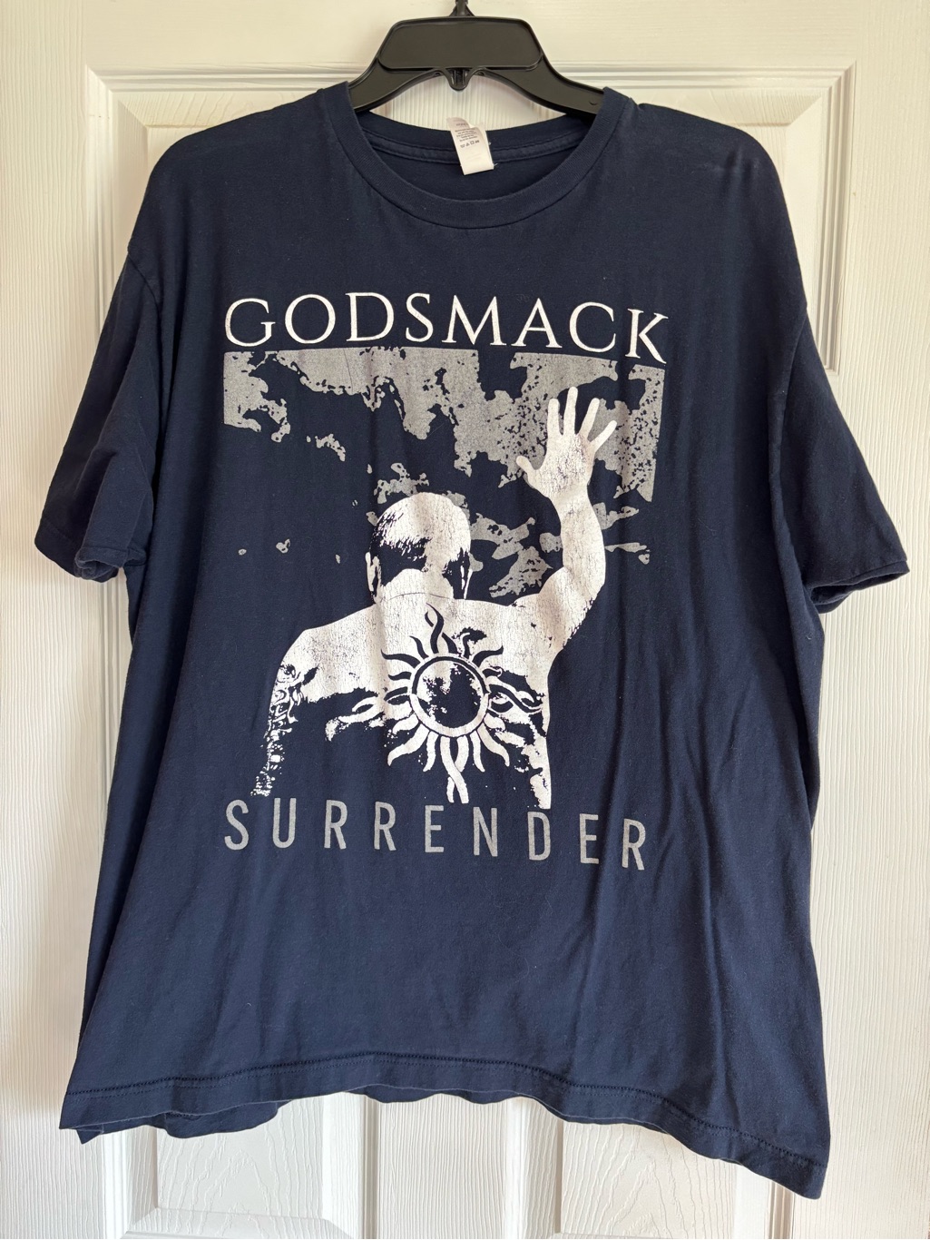 Great Condition Godsmack Navy Blue Graphic Tshirt With White Print Sz Xl
